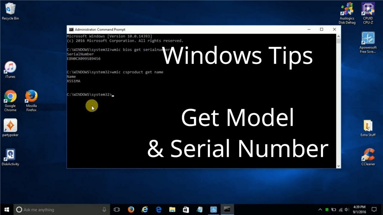 find windows 10 version from command prompt