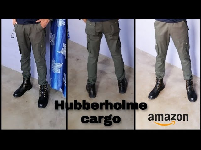Buy Hubberholme Men Grey Slim Fit Cotton Cargo Trousers - Trousers for Men  1805389 | Myntra