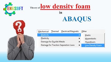 Low density foam model in ABAQUS, Theory and parameters