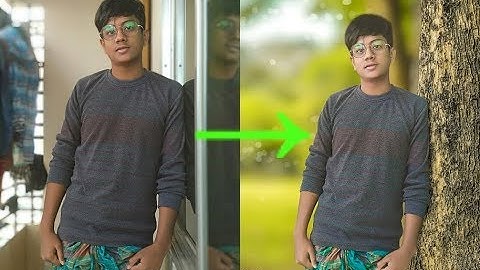 Photoshop touch hd new background change  photo editing video 2k19