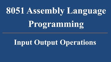 8051 microcontroller - 8051 I/O Port operations | 8051 ports | 8051 using keil
