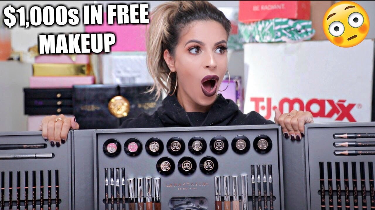 1,000s WORTH OF FREE MAKEUP PR UNBOXING YouTube