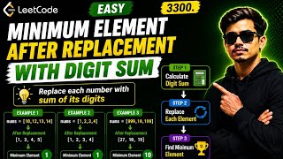 LeetCode 3300 | Minimum Element After Replacement With Digit Sum | C++ Solution #cpp#coding#leetcode