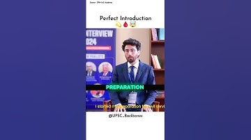 Perfect Introduction ?🤯 | UPSC Backbone | Upsc Interview | Ghulam Haider | #upsc | #shorts