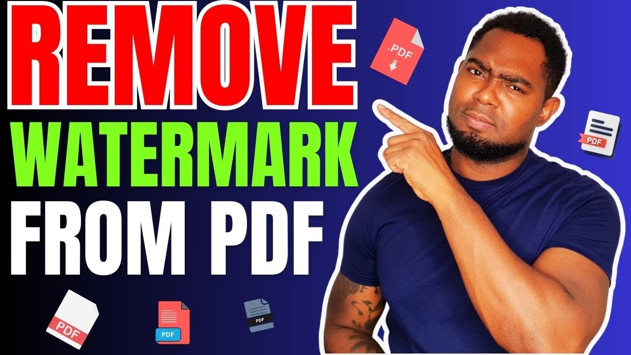 How to Remove a Watermark from Your Own PDF (Step-by-Step Guide) - YouTube
