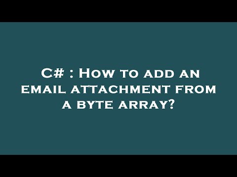 C# : How to add an email attachment from a byte array?