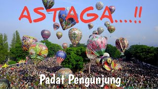 Festival Balon di ALUN ALUN Wonosobo , Seperti lautan Manusia