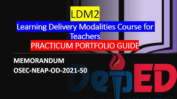 LDM Practicum Portfolio Guide