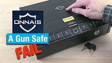 ONNAIS Gun Safe: Do Not Put A Gun Inside This!