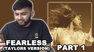 FIRST TIME LISTEN TO TAYLOR SWIFT! - FEARLESS REACTION! - PART 1 #taylorswift #Fearless #Reaction