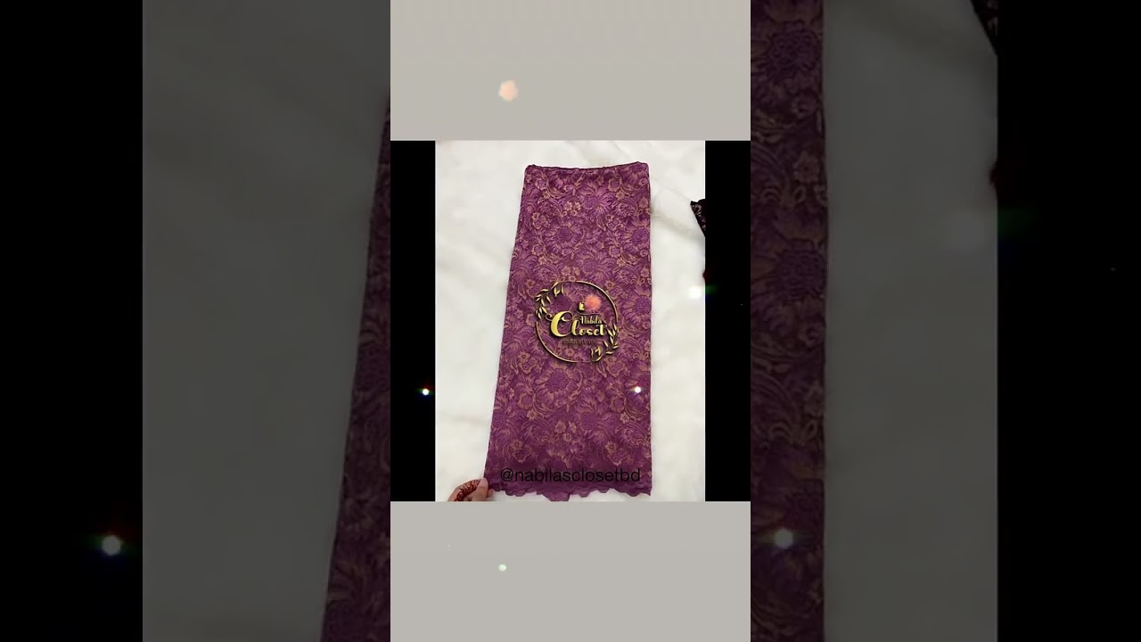 Dubai Lace Saree | Original Lace Fabric