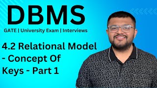 4.2 Relational Model : Concept Of Keys 1 | Superkeys | Candidate Keys | Primary Key | Alternate Keys