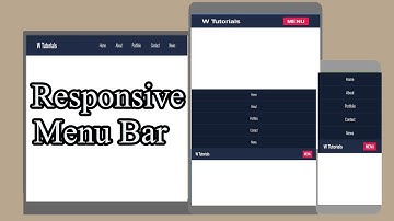 How to Create Responsive Menu Bar Using JQuery / W Tutorials