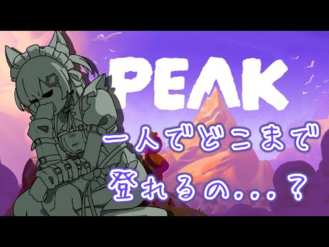 【#PEAK】ひとりでどこまで登れるの・・・？