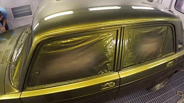 покраска АВТО 2107 в жидкую резину и лак