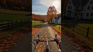 Chasing Autumn: A Scenic Countryside Ride #cycling #pov #cyclinglife #bikeride #cyclingmemories#pov
