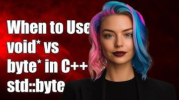 When to Use void* vs byte* in C++: Understanding std::byte Standardization