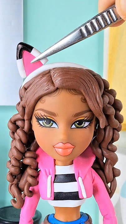 I made the BRATZ of GABBY'S DOLLHOUSE! 😍! 💗! #gabby #bratz #doll