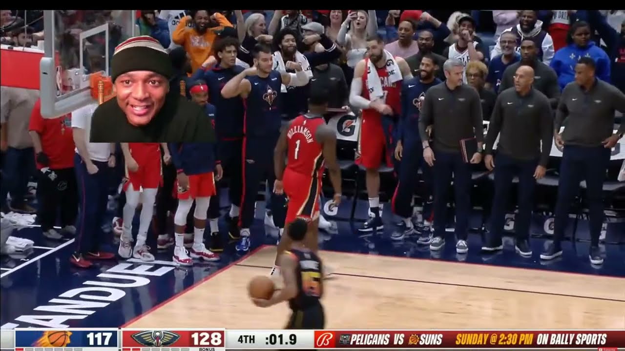 Zion Williamson BOOOOMS 360 Windmill & Makes Pheonix Suns Players Salty! Reaction