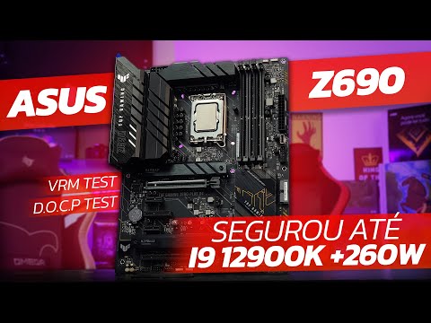 Fiquei Surpreso Positivamente!!! Segurou FRIA o I9 12900K a +260W | ASUS Z690-PLUS D4