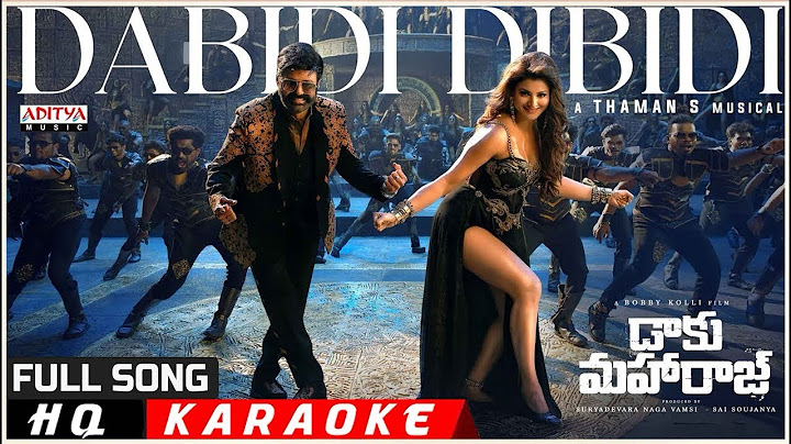 Dabidi Dibidi Karaoke Song Lyrics | Daaku Maharaaj | NBK | Urvashi Rautela | Bobby | Thaman S
