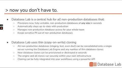 Database Lab in 2 Minutes