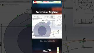 SOLIDWORKS 3D Exercise For Beginners | Mechanical CAD exercise | 3D | #cadtutorials #learncad