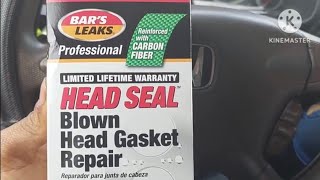$50 fix Random misfire honda crv. BAR'S LEAKS PROFESSIONAL HEAD SEAL. No more shaken at cold start