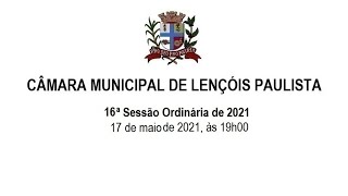 16ª Sessão Ordinária de 2021.