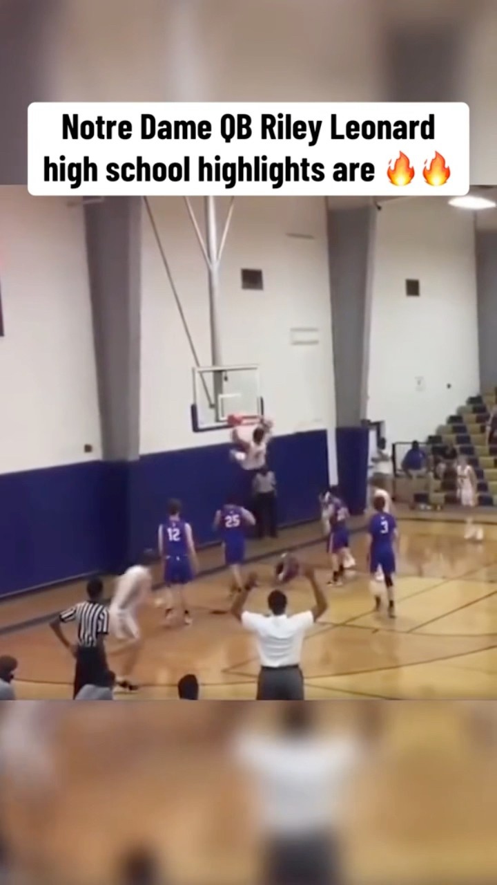 Riley Leonard can HOOP too. ??