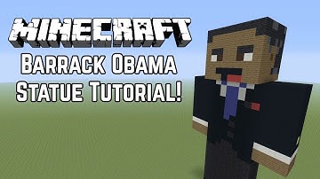 Minecraft Statue Tutorial Barrack Obama! (American Politician) Simple & Indepth How-To