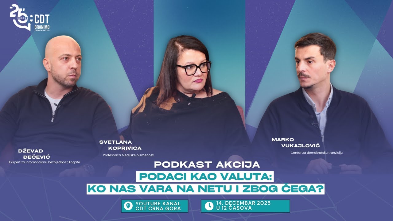 AKCIJA CDT #39 - Podaci kao valuta: Ko nas vara na netu i zbog čega?