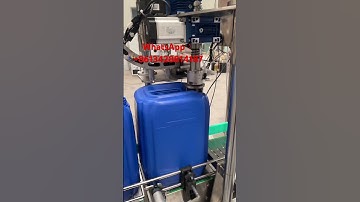 #20Lchemicaldrumcappingmachine, automatic capping machine, automatic servo capping machine.