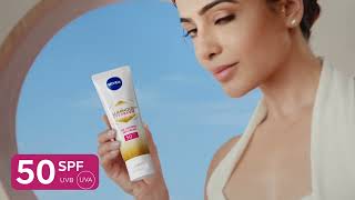 NIVEA Luminous Even Glow Day Cream SPF 50 | Telugu 10 sec