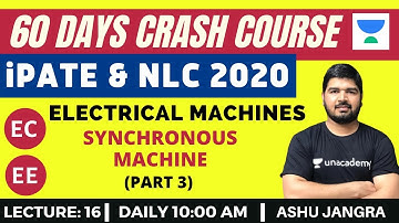 L16: Synchronous Machine (Part-3) | 60 Days Crash Course for NLC and iPATE 2020 Exam (EC/EE)