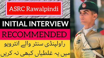 ASRC Rawalpindi Initial Interview | Rawalpindi Centre Initial Interview Essay Topics | Pma Essay