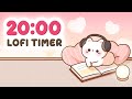 20 minute timer Lofi ❤️ Try Not To Smile While Studying With This Cat!