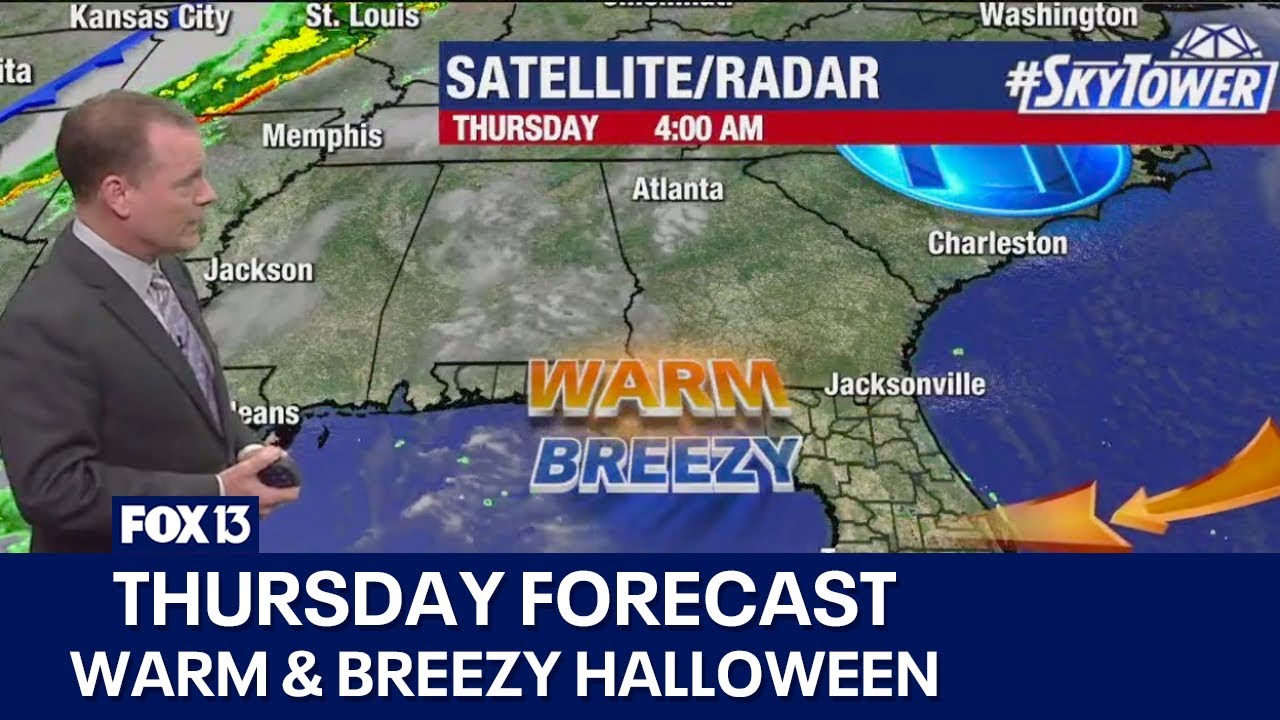 Tampa weather | Warm & breezy Halloween - YouTube