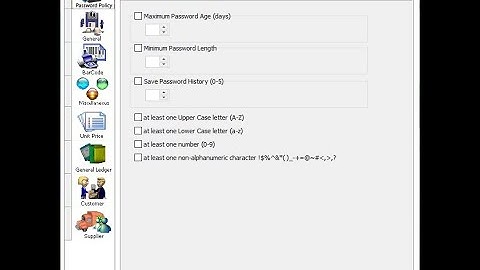 SQL ACCOUNTING SYSTEM TUTORIAL- USER MAINTENANCE -ACCESS CONTROL AND PASSWORD POLICY