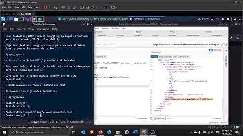 Lab Exploiting HTTP request smuggling to bypass front end security controls, TE CL vulnerability
