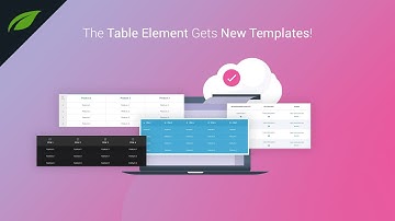 Thrive Architect Feature Update: New Table Templates