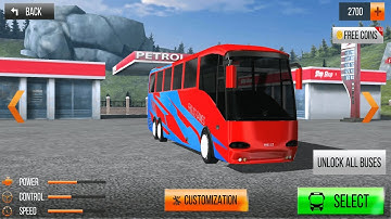 Public Bus Driving Over Snowy Road | Modern Bus Simulator New Parking Games #2 | Android Gameplay