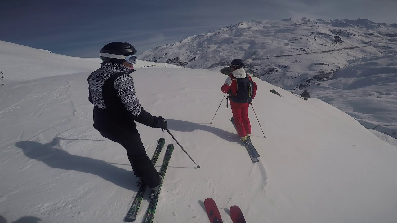 Les Menuires - Ski Hors Piste - Lou par deux faces