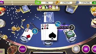 MyVEGAS Blackjack Max Level Nice run LP maker ☝️🎰💰 screenshot 5