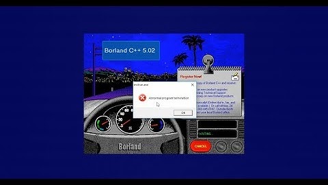 Cara mengatasi Abnormal Program Termination pada Borland C++