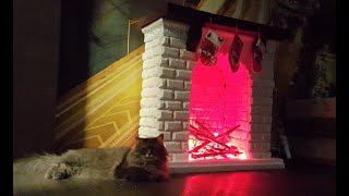 Новогодний камин своими руками (DIY fireplace)