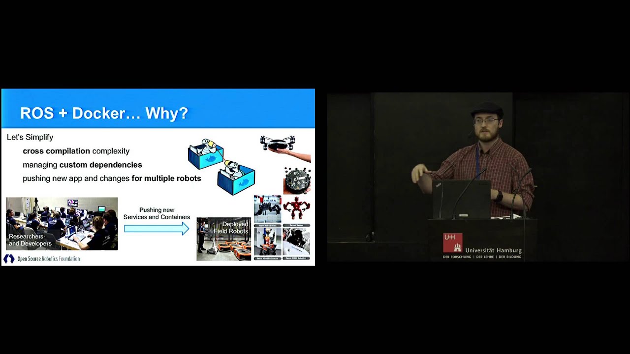 ROS + Docker ROSCon 2015 Hamburg Day 1 Ruffin White