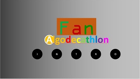 Fan Algodecathlon Intro