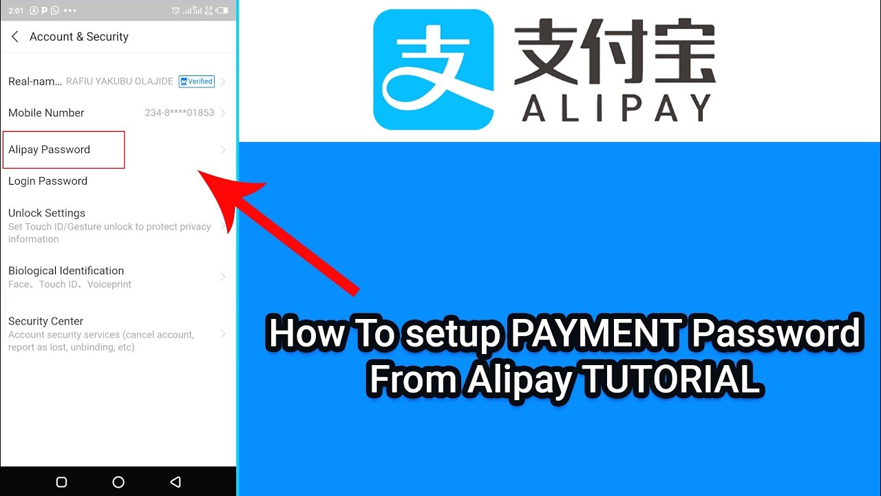how-to-set-up-your-payment-password-in-alipay-tutorial-youtube