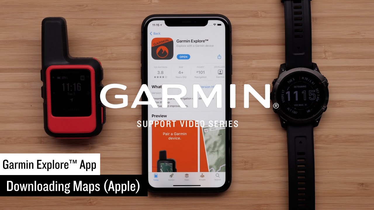 Support: Downloading Maps the Garmin Explore™ App (Apple®) - YouTube